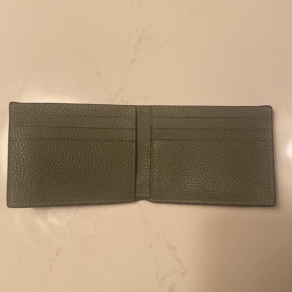 New Coach Men’s Wallet Army Green and Key Lime Color - Picture 3 of 4